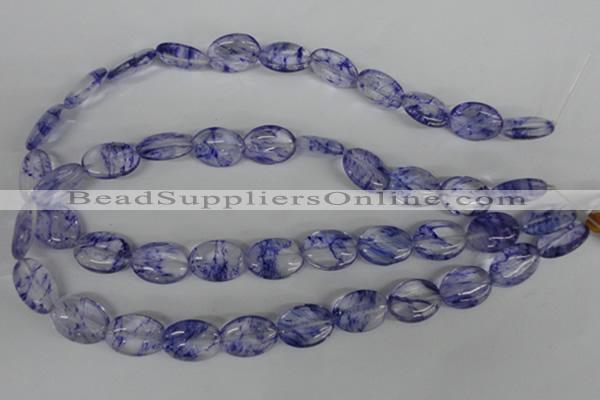 COV143 15.5 inches 13*18mm oval watermelon blue beads wholesale