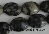 COV152 15.5 inches 15*20mm oval glaucophane beads wholesale