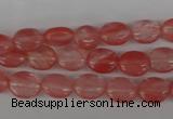 COV44 15.5 inches 8*10mm oval cherry quartz beads wholesale