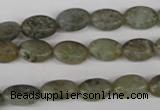 COV51 15.5 inches 8*12mm oval labradorite beads wholesale