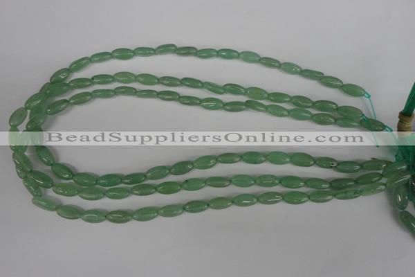 COV59 15.5 inches 6*12mm oval green aventurine beads wholesale