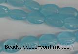 COV62 15.5 inches 10*14mm oval candy jade beads wholesale