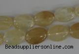 COV93 15.5 inches 10*14mm oval watermelon yellow beads wholesale