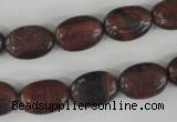 COV95 15.5 inches 10*14mm oval red tiger eye beads wholesale