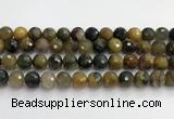 CPB1079 15.5 inches 12mm faceted round natural pietersite beads