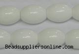 CPB20 15.5 inches 15*20mm rice white porcelain beads wholesale