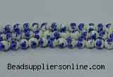 CPB541 15.5 inches 6mm round Painted porcelain beads