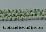 CPB581 15.5 inches 6mm round Painted porcelain beads