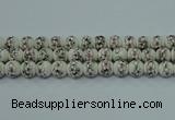 CPB601 15.5 inches 6mm round Painted porcelain beads