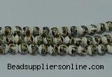 CPB641 15.5 inches 6mm round Painted porcelain beads