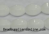 CPB71 15.5 inches 13*18mm rice white porcelain beads wholesale