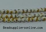 CPB751 15.5 inches 6mm round Painted porcelain beads