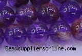 CPC603 15.5 inches 10mm round purple phantom quartz beads