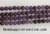 CPC661 15.5 inches 8mm round purple phantom quartz beads