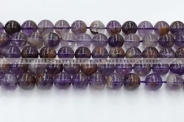 CPC667 15.5 inches 10mm round purple phantom quartz beads wholesale