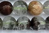 CPC701 15 inches 8mm - 9mm round phantom quartz beads