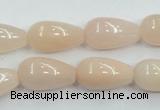 CPI03 15.5 inches 10*20mm teardrop pink aventurine jade beads