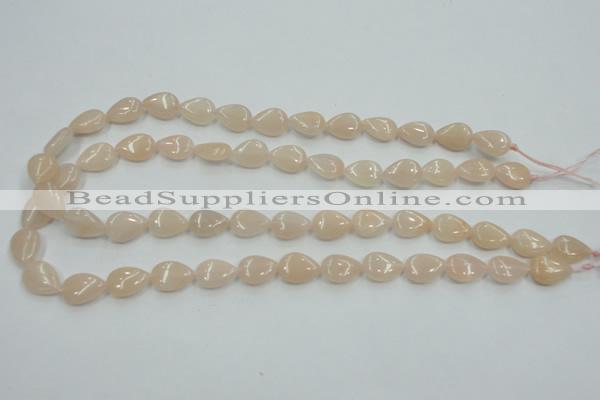 CPI04 15.5 inches 10*14mm flat teardrop pink aventurine jade beads