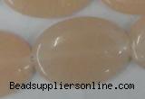 CPI153 15.5 inches 25*35mm oval pink aventurine jade beads