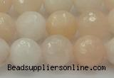 CPI213 15.5 inches 10mm faceted round pink aventurine jade beads