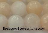 CPI215 15.5 inches 14mm faceted round pink aventurine jade beads