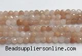 CPI216 15.5 inches 6mm faceted round pink aventurine jade beads wholesale