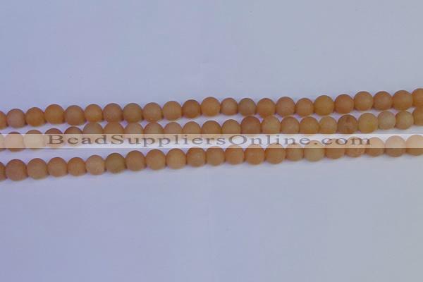 CPI302 15.5 inches 8mm round matte red aventurine beads wholesale