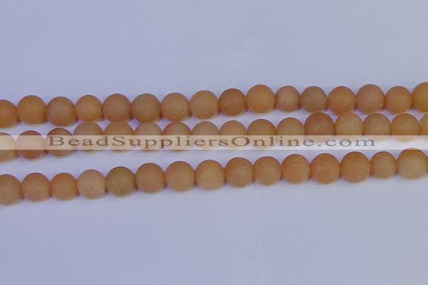 CPI305 15.5 inches 14mm round matte red aventurine beads wholesale