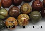 CPJ15 15.5 inches 6mm round picasso jasper beads wholesale