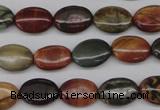 CPJ401 15 inches 10*14mm oval picasso jasper gemstone beads