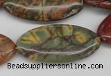 CPJ410 15 inches 20*40mm marquise picasso jasper gemstone beads