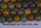 CPJ451 15.5 inches 6mm round wildhorse picture jasper beads