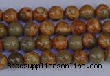 CPJ460 15.5 inches 4mm round African picture jasper beads