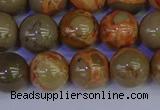 CPJ464 15.5 inches 12mm round African picture jasper beads