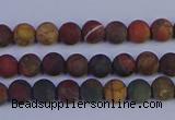 CPJ500 15.5 inches 4mm round matte picasso jasper beads wholeasle