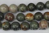 CPJ62 15.5 inches 10mm round picasso jasper gemstone beads