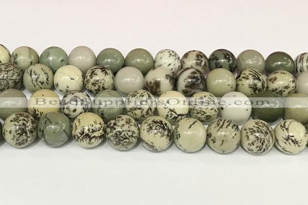 CPJ704 15.5 inches 12mm round greeting pine jasper beads