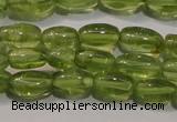 CPO111 15 inches 4*7mm rice natural peridot beads wholesale