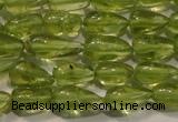 CPO113 15 inches 3.5*5mm teardrop natural peridot beads wholesale