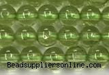 CPO133 15.5 inches 4mm round natural peridot beads wholesale