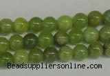 CPO20 15.5 inches 4mm round olivine gemstone beads wholesale