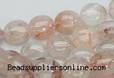 CPQ01 15.5 inches 10mm flat round natural pink quartz beads