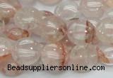 CPQ02 15.5 inches 15mm flat round natural pink quartz beads