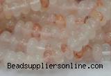 CPQ14 15.5 inches 5*8mm rondelle natural pink quartz beads