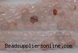 CPQ201 15.5 inches 4mm faceted round natural pink quartz beads