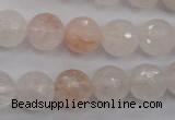 CPQ205 15.5 inches 12mm faceted round natural pink quartz beads