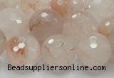 CPQ21 15.5 inches 4mm faceted round natural pink quartz beads