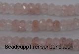 CPQ211 15.5 inches 5*8mm faceted rondelle natural pink quartz beads