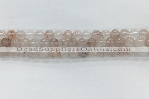 CPQ251 15.5 inches 6mm round natural pink quartz beads wholesale