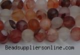 CPQ300 15.5 inches 4mm round matte pink quartz beads wholesale